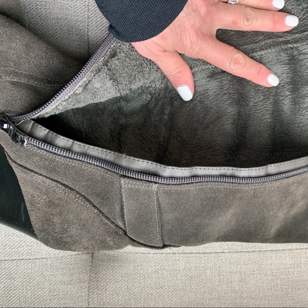 Suede Gray Boots, Adjustable Width - image 8